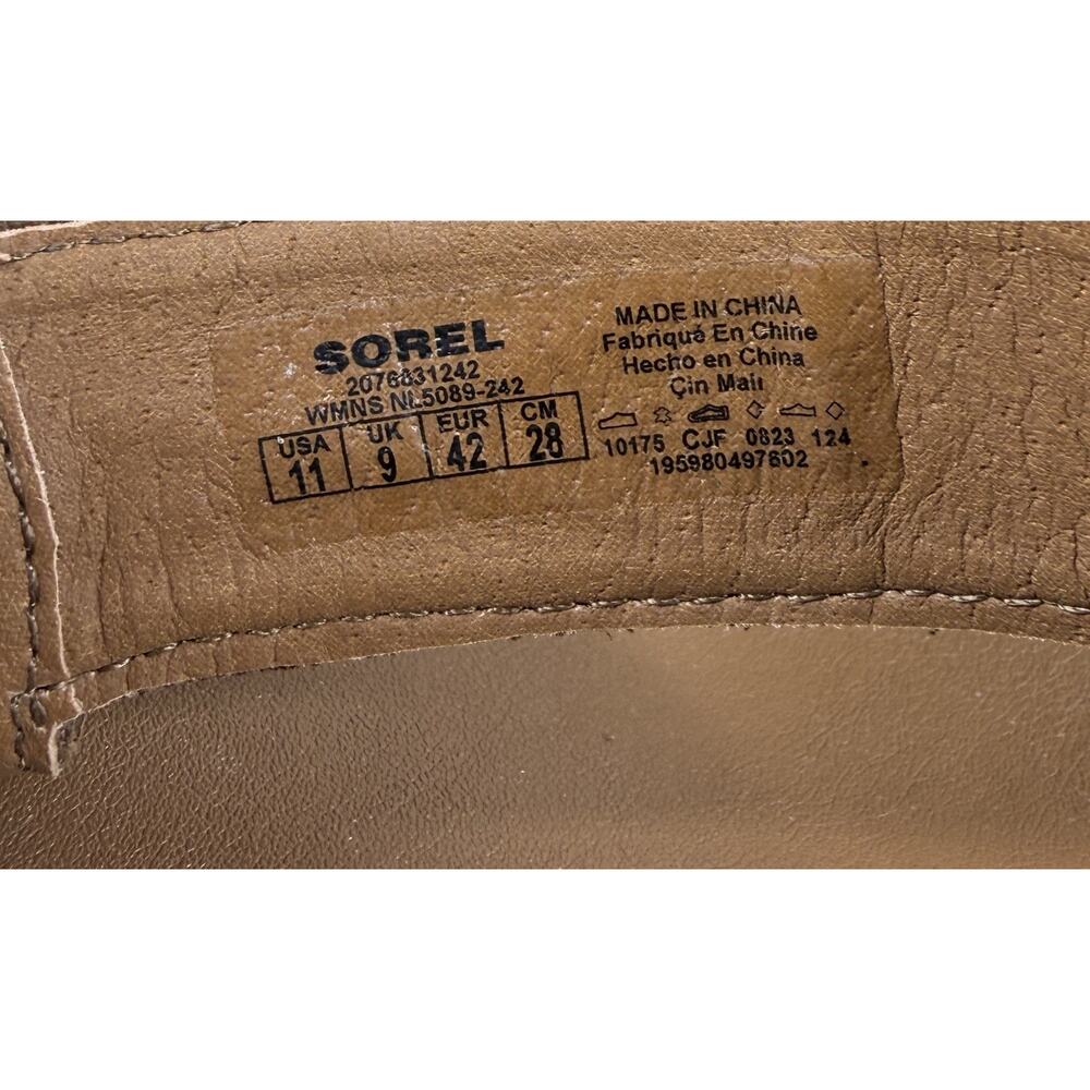 Sorel Joanie IV Y-Strap Wedge Sandals Women’s 11 Velvet Tan Brown New - Picture 6 of 6